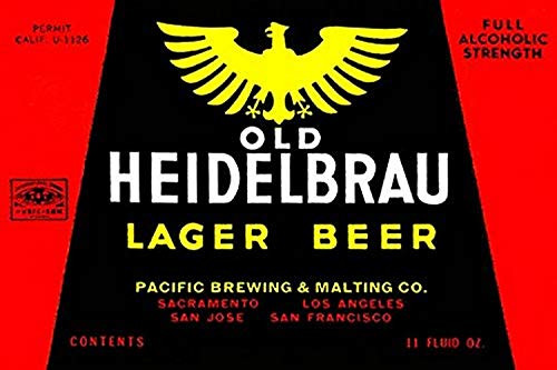 Buyenlarge Old Heidelbrau Lager Beer - 8" X 12" Fine Art Giclee Print