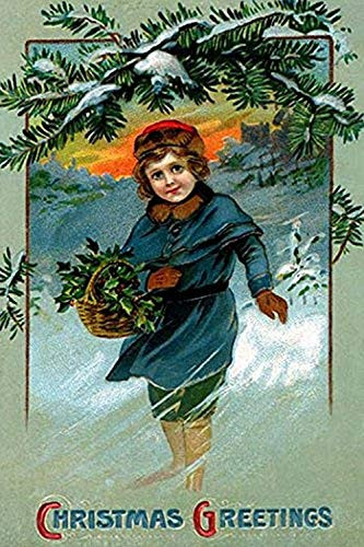 Buyenlarge 0-587-22969-1-G1624 Christmas Greetings Fine Art Giclee Print, 16" x 24"