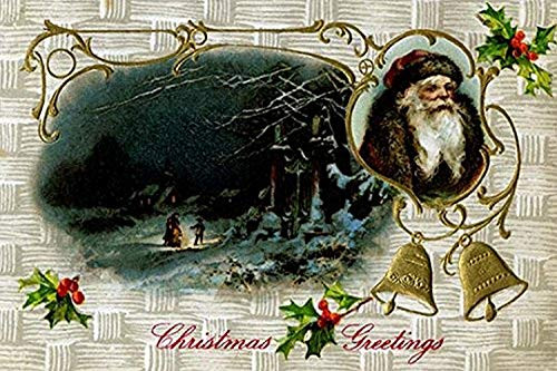 Buyenlarge 0-587-22986-1-G1624 Christmas Greetings Fine Art Giclee Print, 16" x 24"