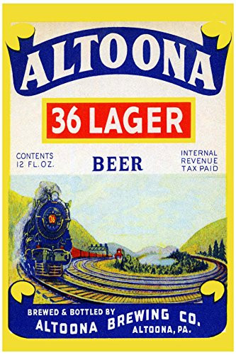 Buyenlarge "Altoona 36 Lager Beer Paper Poster, 18" x 27"
