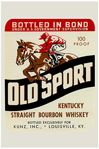 Buyenlarge "Old Sport Kentucky Straight Bourbon Whiskey Paper Poster, 18" x 27"