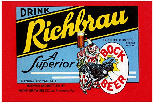 Buyenlarge "Drink Richbrau Bock Beer Paper Poster, 18" x 27" Buyenlarge "Drink Richbrau Bock Beer Paper Poster, 18" x 27"