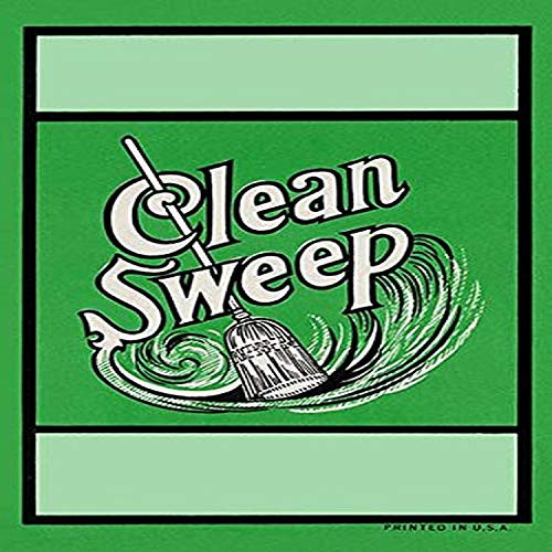 Buyenlarge 0-587-23082-7-P1218 Clean Sweep Broom Label Paper Poster, 12" x 18"