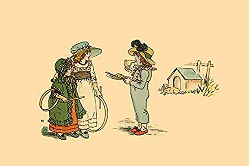 Buyenlarge 0-587-23091-6-G1624 A Piece of Pie of A Game of Hoop? Fine Art Giclee Print, 16" x 24"