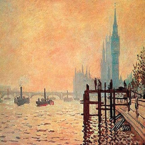 Buyenlarge 0-587-23225-0-P1218 The Thames and Westminster Paper Poster, 12" x 18"