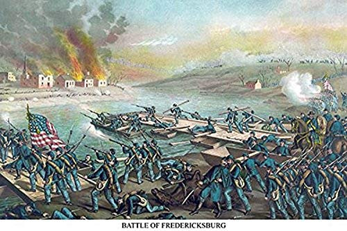 Buyenlarge Battle of Fredericksburg, Virginia - 16" X 24" Fine Art Giclee Print