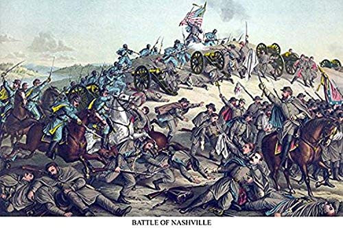 Buyenlarge Battle of Nashville - 8" X 12" Fine Art Giclee Print