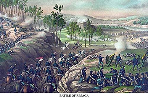 Buyenlarge Battle of Resaca - 8" X 12" Fine Art Giclee Print