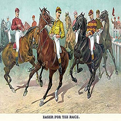 Buyenlarge 0-587-23484-9-G1827 'Eager for The Race' Giclee Fine Art Print, 18" x 27" Buyenlarge 0-587-23484-9-G1827 'Eager for The Race' Giclee Fine Art Print, 18" x 27"