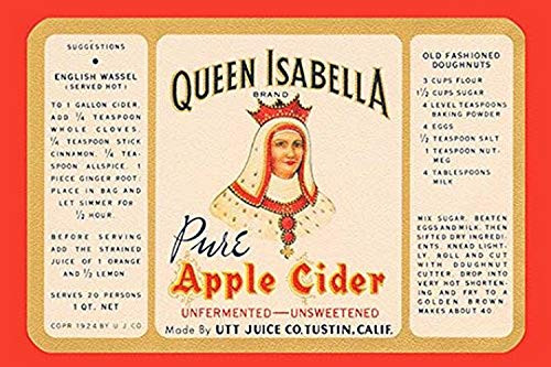 Buyenlarge 0-587-23992-1-G1624 Queen Isabella Pure Apple Cider Fine Art Giclee Print, 16" x 24"