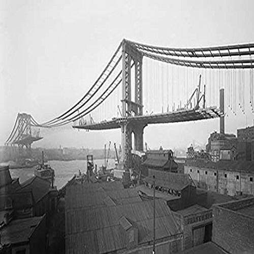Buyenlarge Manhattan Bridge from Brooklyn - 8" X 12" Fine Art Giclee Print