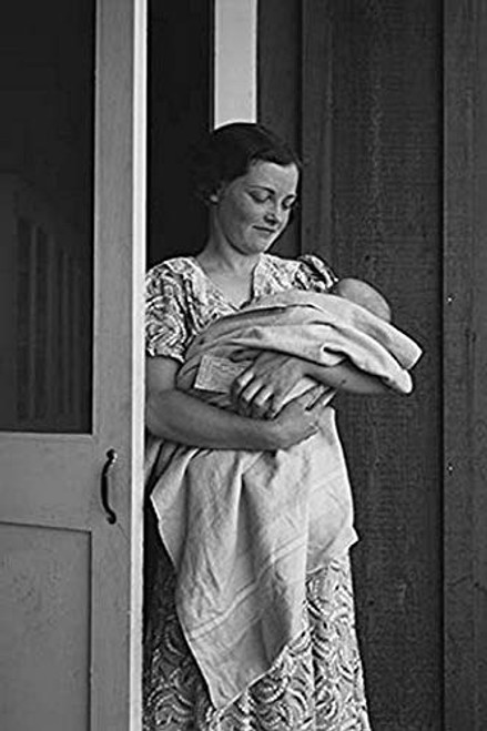 Buyenlarge 0-587-24103-9-P1218 Mother and Baby in Contractor Camp Paper Poster, 12" x 18" Buyenlarge 0-587-24103-9-P1218 Mother and Baby in Contractor Camp Paper Poster, 12" x 18"