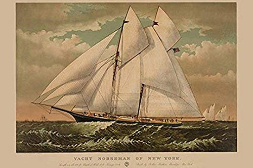 Buyenlarge 0-587-24399-6-P1218 Yacht Norseman of New York Paper Poster, 12" x 18" Buyenlarge 0-587-24399-6-P1218 Yacht Norseman of New York Paper Poster, 12" x 18"