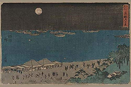Buyenlarge 0-587-24418-6-P1827 Moon Scene at Takanawa Paper Poster, 18" x 27" Buyenlarge 0-587-24418-6-P1827 Moon Scene at Takanawa Paper Poster, 18" x 27"