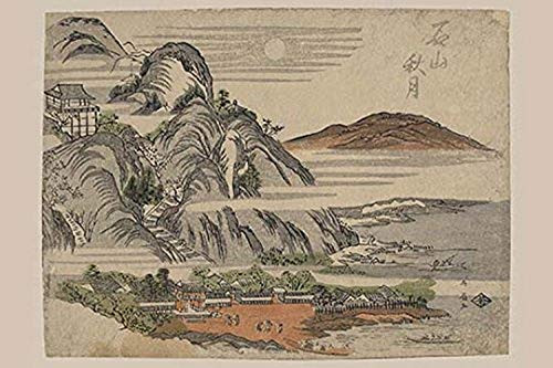 Buyenlarge 0-587-24420-8-G1624 Autumn Moon Over Ishiyama. Fine Art Giclee Print, 16" x 24"
