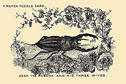 Buyenlarge 0-587-24656-1-P1218 Seek The Pascha and His Three Wives Paper Poster, 12" x 18"