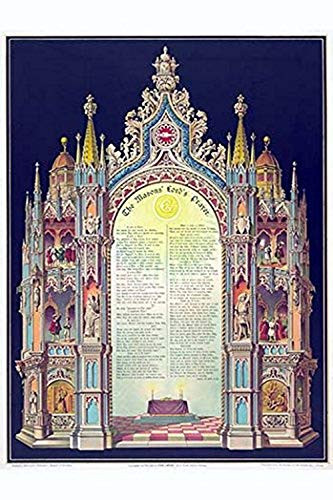 Buyenlarge 0-587-24855-6-P1218 Symbols-Masonic Lord's Prayer Paper Poster, 12" x 18"