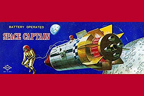 Buyenlarge 0-587-25012-7-P1827 Space Captain Paper Poster, 18" x 27"