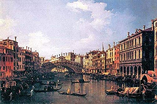 Buyenlarge 0-587-25398-3-P1827 The Rialto Bridge Paper Poster, 18" x 27" Buyenlarge 0-587-25398-3-P1827 The Rialto Bridge Paper Poster, 18" x 27"