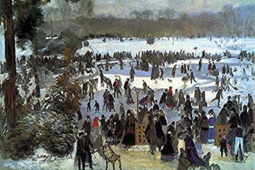 Buyenlarge 0-587-25508-0-P1827 Skating Runners in The Bois De Bologne Paper Poster, 18" x 27" Buyenlarge 0-587-25508-0-P1827 Skating Runners in The Bois De Bologne Paper Poster, 18" x 27"