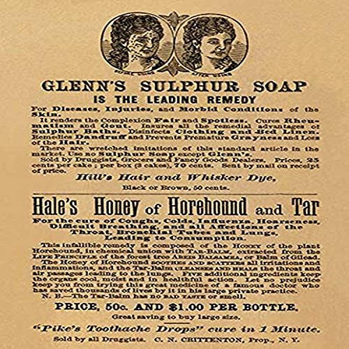 Buyenlarge 0-587-25533-1-P1218 Glenn's Sulphur Soap is The Leading Remedy Paper Poster, 12" x 18"