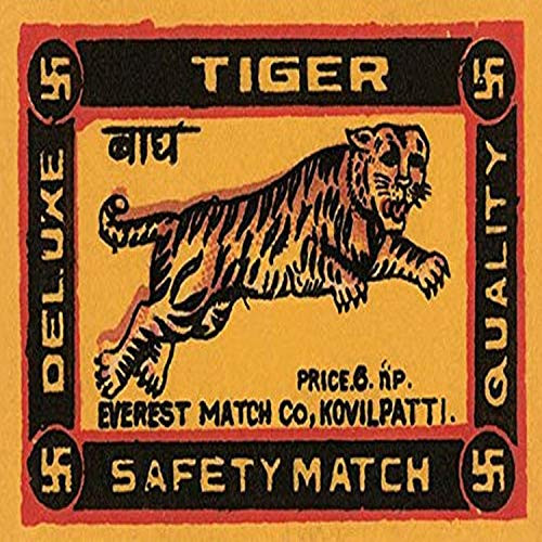 Buyenlarge 0-587-26020-3-P1218 Tiger Safety Match Paper Poster, 12" x 18"