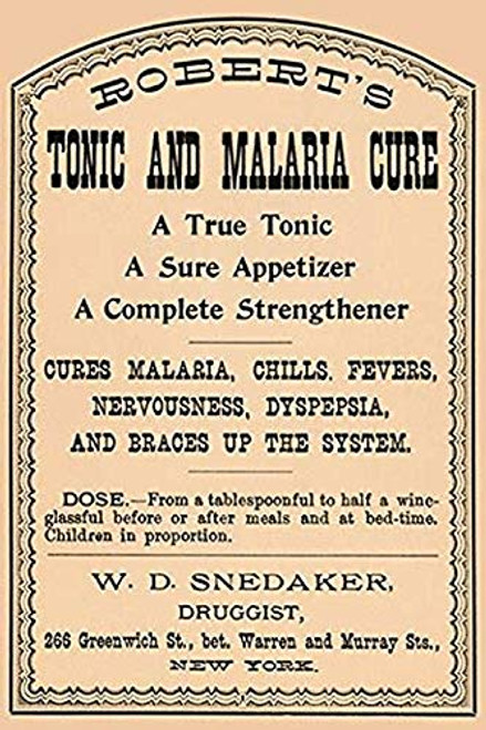 Buyenlarge 0-587-26785-2-P1827 Robert's Tonic and Malaria Cure Paper Poster, 18" x 27" Buyenlarge 0-587-26785-2-P1827 Robert's Tonic and Malaria Cure Paper Poster, 18" x 27"