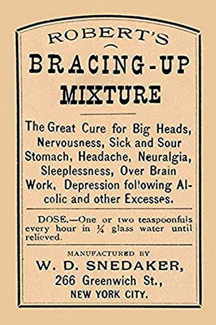 Buyenlarge 0-587-26793-3-P1827 Robert's Bracing-Up Mixture Paper Poster, 18" x 27" Buyenlarge 0-587-26793-3-P1827 Robert's Bracing-Up Mixture Paper Poster, 18" x 27"