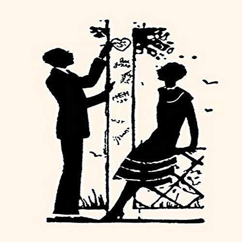 Buyenlarge 0-587-26880-8-P1218 Suitor Pulls a Heart from a Trellis Paper Poster, 12" x 18"