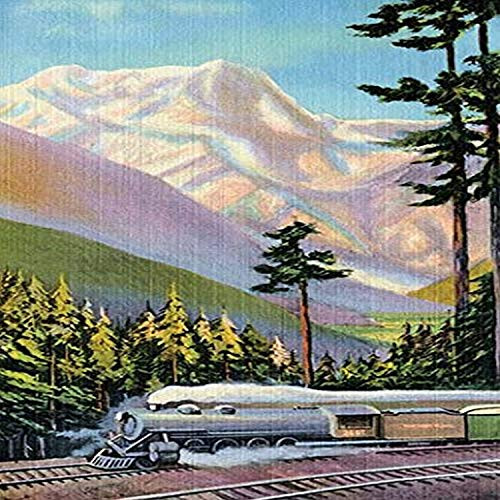 Buyenlarge 0-587-27601-0-P1218 Steaming Through The Valley Paper Poster, 12" x 18"