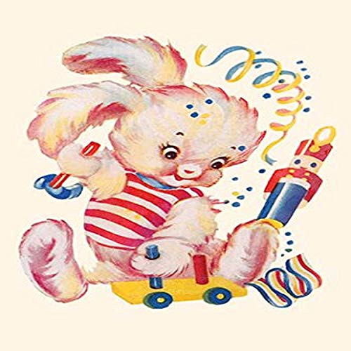 Buyenlarge 0-587-27672-x-P1218 Toy Rabbit at Play Paper Poster, 12" x 18" Buyenlarge 0-587-27672-x-P1218 Toy Rabbit at Play Paper Poster, 12" x 18"