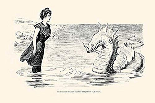 Buyenlarge 0-587-27741-6-P1827 No Wonder The Sea Serpent Frequents Our Coast Paper Poster, 18" x 27"