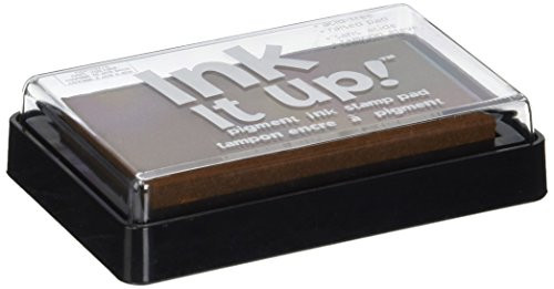 Darice 1027-35 Pigment Teddy Bear Ink Stamp Pad Art and Craft Supply, Brown