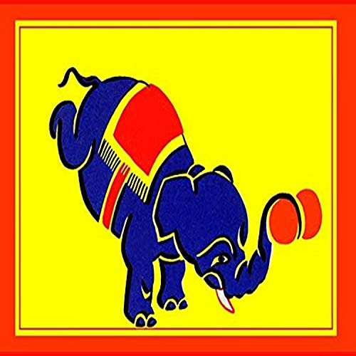 Buyenlarge 0-587-27933-8-P1218 Circus Elephant Paper Poster, 12" x 18"