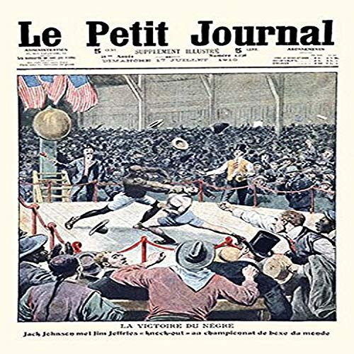 Buyenlarge 0-587-28270-3-G812 Jack Johnson Vs Jim Jeffries Fine Art Giclee Print, 8" x 12"