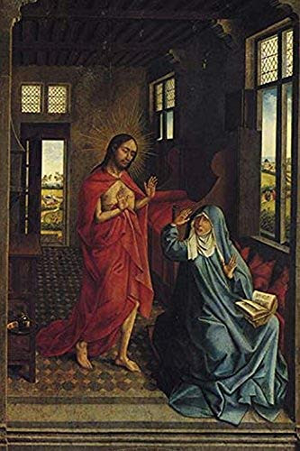 Buyenlarge 0-587-28930-9-P1827 Christ Appearing to The Virgin Paper Poster, 18" x 27"
