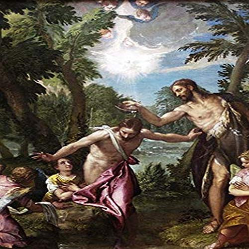 Buyenlarge The Baptism of Christ by Veronese - 8" X 12" Fine Art Giclee Print