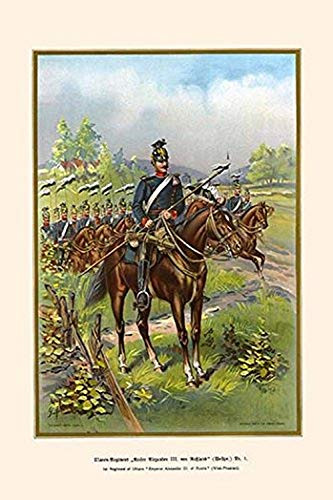 Buyenlarge 0-587-29490-6-G1624 West Prussian Uhlans Emperor Alexander of Russia 1st Regiment Fine Art Giclee Print, 16" x 24"