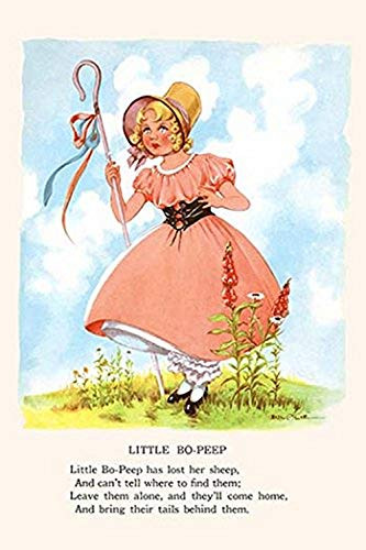 Buyenlarge 0-587-29922-3-G1624 Little Bo Peep Fine Art Giclee Print, 16" x 24"
