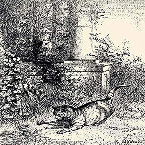 Buyenlarge 0-587-29965-7-G1827 'Cat Playing with Adder' Giclee Fine Art Print, 18" x 27" Buyenlarge 0-587-29965-7-G1827 'Cat Playing with Adder' Giclee Fine Art Print, 18" x 27"