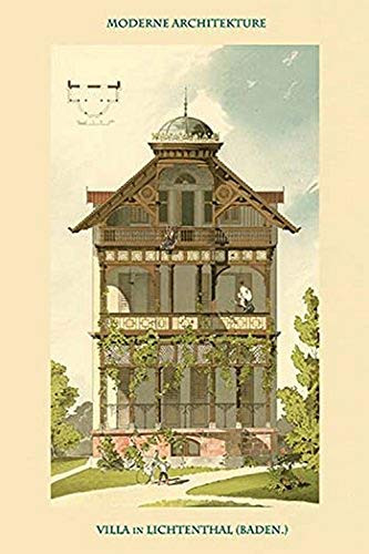 Buyenlarge 0-587-31054-5-G1624 Villa in Lichtenthal Near Baden Fine Art Giclee Print, 16" x 24"