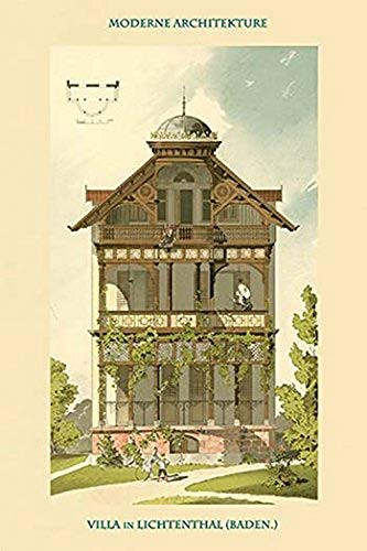 Buyenlarge 0-587-31089-8-G1624 Villa in Lichtenthal Near Baden Fine Art Giclee Print, 16" x 24"