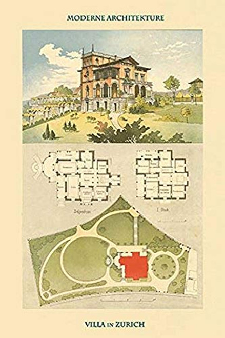 Buyenlarge 0-587-31126-6-G1624 Villa in Zurich, Switzerland Fine Art Giclee Print, 16" x 24" Buyenlarge 0-587-31126-6-G1624 Villa in Zurich, Switzerland Fine Art Giclee Print, 16" x 24"