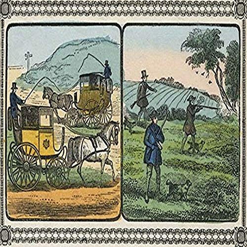 Buyenlarge Coaches with Drivers Take Travelers to The Hunt - 8" X 12" Fine Art Giclee Print Buyenlarge Coaches with Drivers Take Travelers to The Hunt - 8" X 12" Fine Art Giclee Print