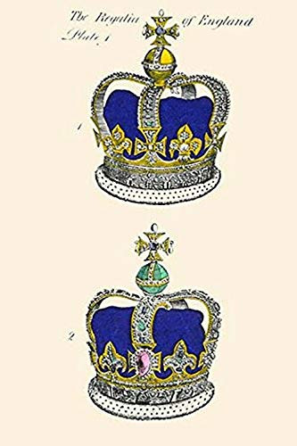 Buyenlarge 0-587-31237-8-G1624 Regalia of England Crowns Fine Art Giclee Print, 16" x 24"