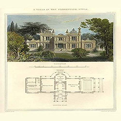 Buyenlarge 0-587-31725-6-G1827 'Villa in The Florentine Style' Giclee Fine Art Print, 18" x 27"
