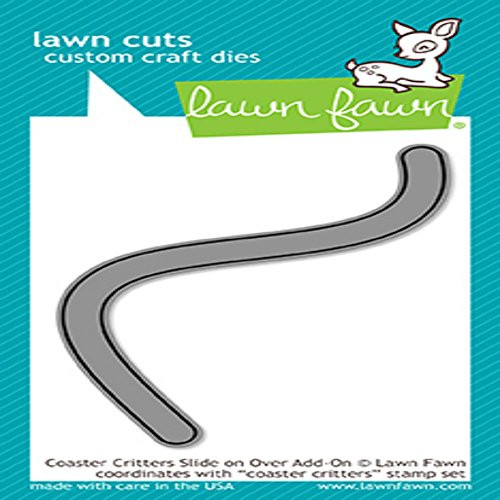 Lawn Fawn Lawn Cuts Custom Craft Die - LF1696 Coaster Critters Slide On Over Lawn Fawn Lawn Cuts Custom Craft Die - LF1696 Coaster Critters Slide On Over