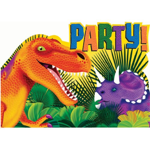 Amscan Prehistoric Party Postcard Invitations - 8 ct