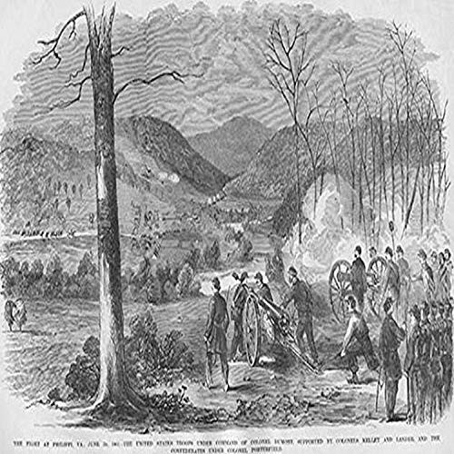 Buyenlarge 0-587-32366-3-G1827 'Battle of Philippi Under Colonel Dumont' Giclee Fine Art Print, 18" x 27"