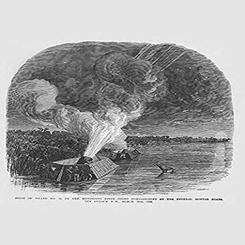 Buyenlarge 0-587-32518-6-G1827 'Siege of Island #10 on The Mississippi-Mortar Boat Bombardment' Giclee Fine Art Print, 18" x 27" Buyenlarge 0-587-32518-6-G1827 'Siege of Island #10 on The Mississippi-Mortar Boat Bombardment' Giclee Fine Art Print, 18" x 27"